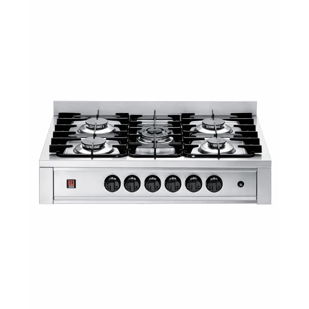 Профессиональная газовая плита с 5 конфорками, 220/230 В