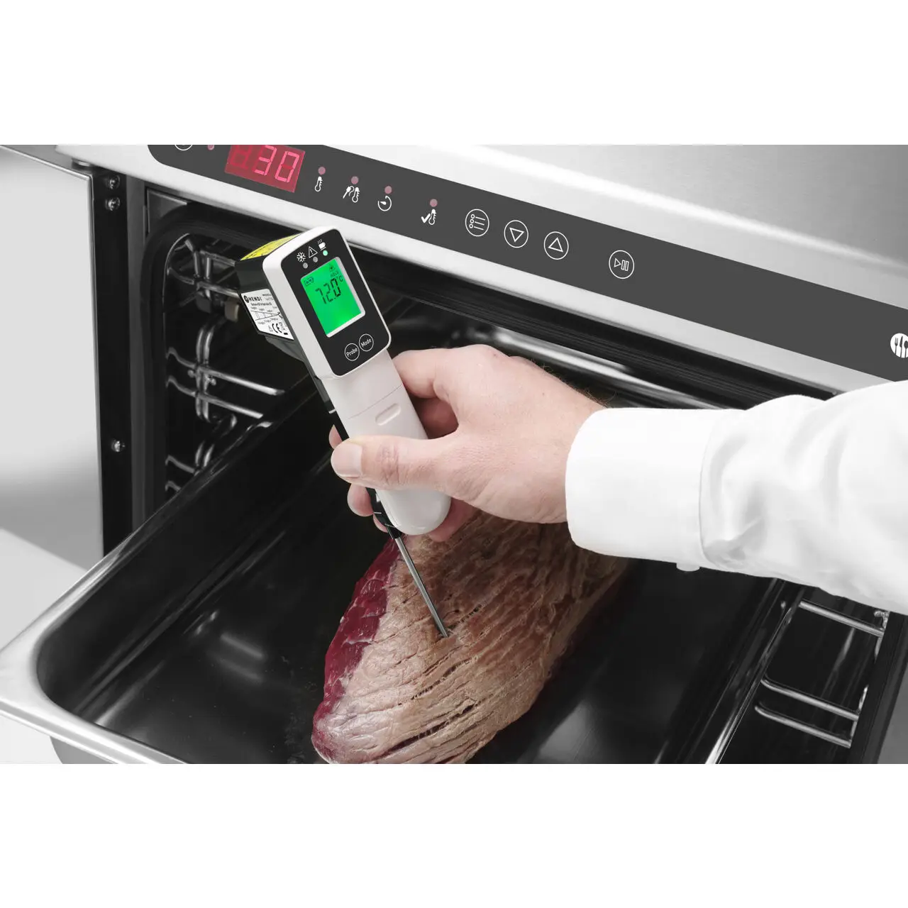 Инфракрасный термометр с откидным зондом HACCP