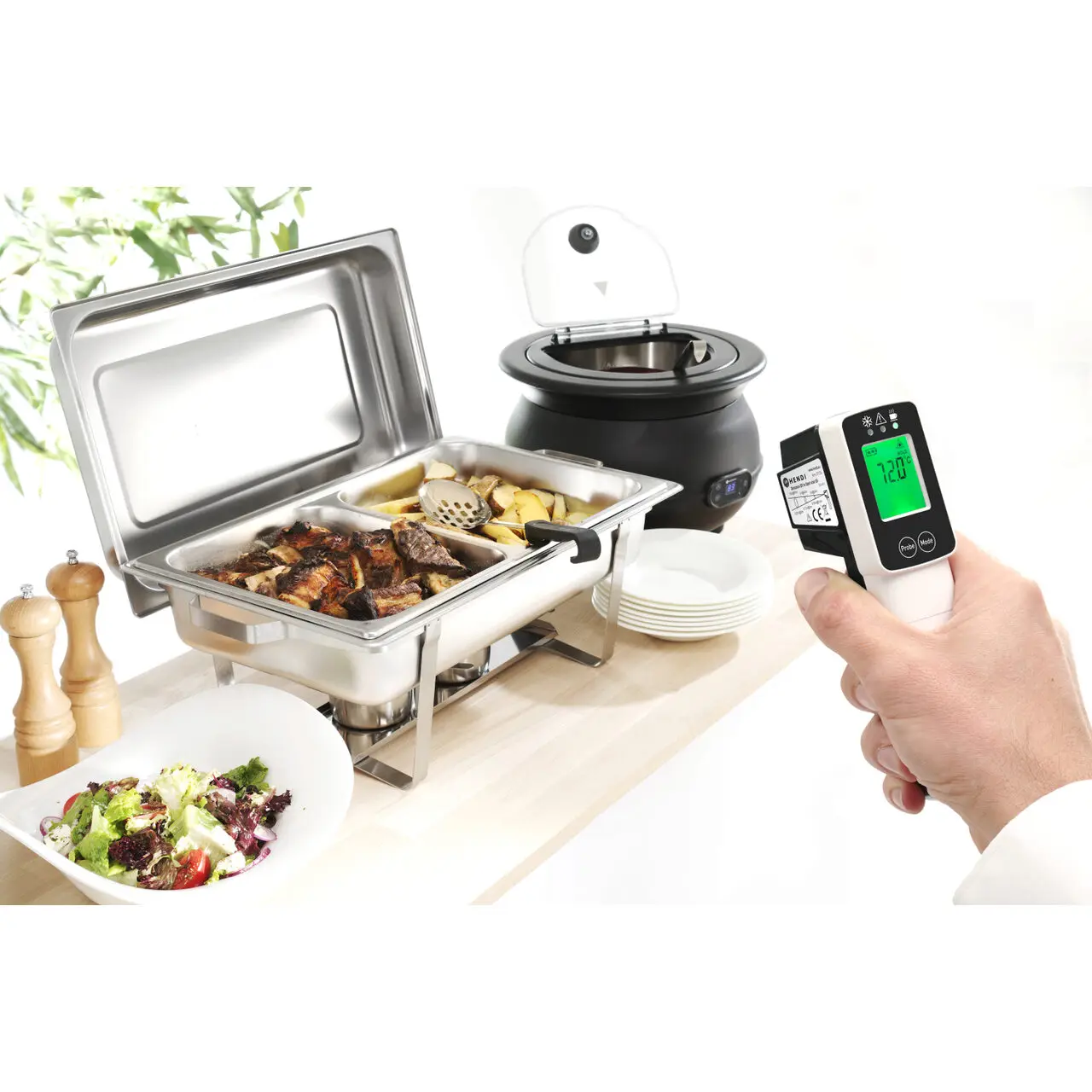 Инфракрасный термометр с откидным зондом HACCP