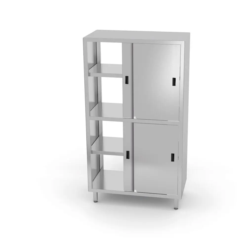 Проходные шкафы из нержавеющей стали с раздвижными дверями Kitchen Line