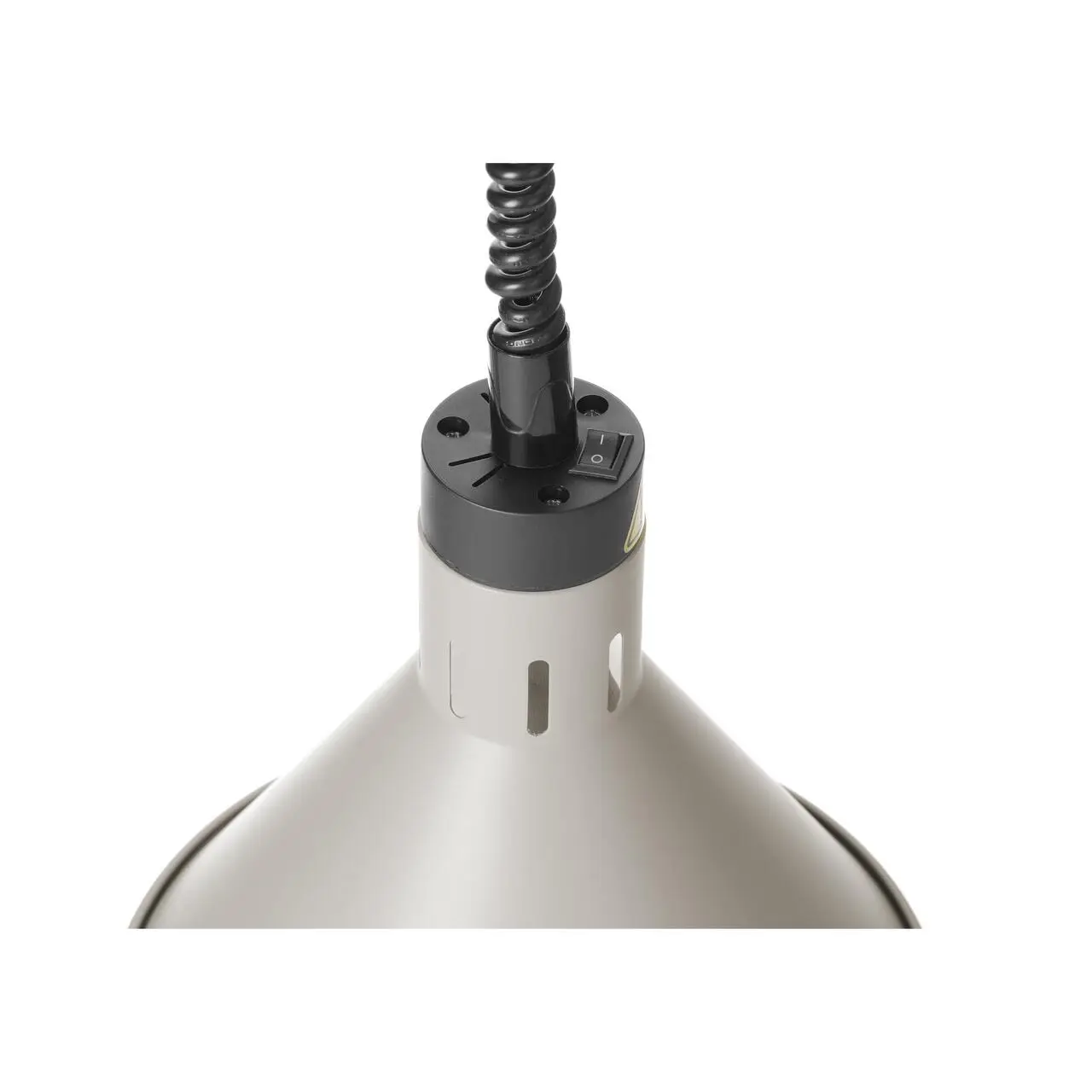 Коническая тепловая лампа, серебристая ø275x(H)250 мм, 230V, 250W