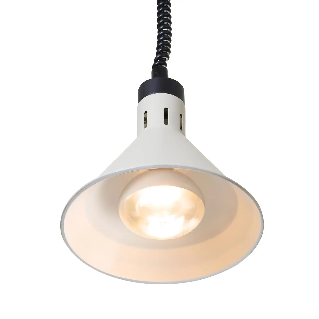 Коническая тепловая лампа, серебристая ø275x(H)250 мм, 230V, 250W