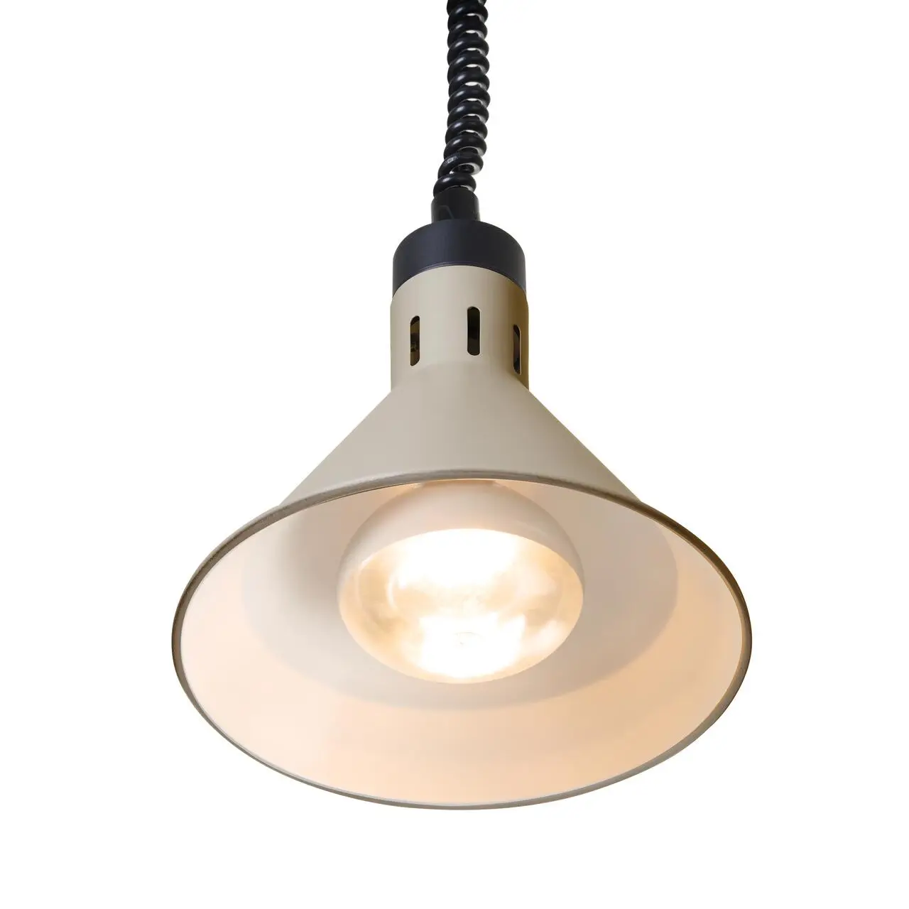 Коническая тепловая лампа, серебристая ø275x(H)250 мм, 230V, 250W