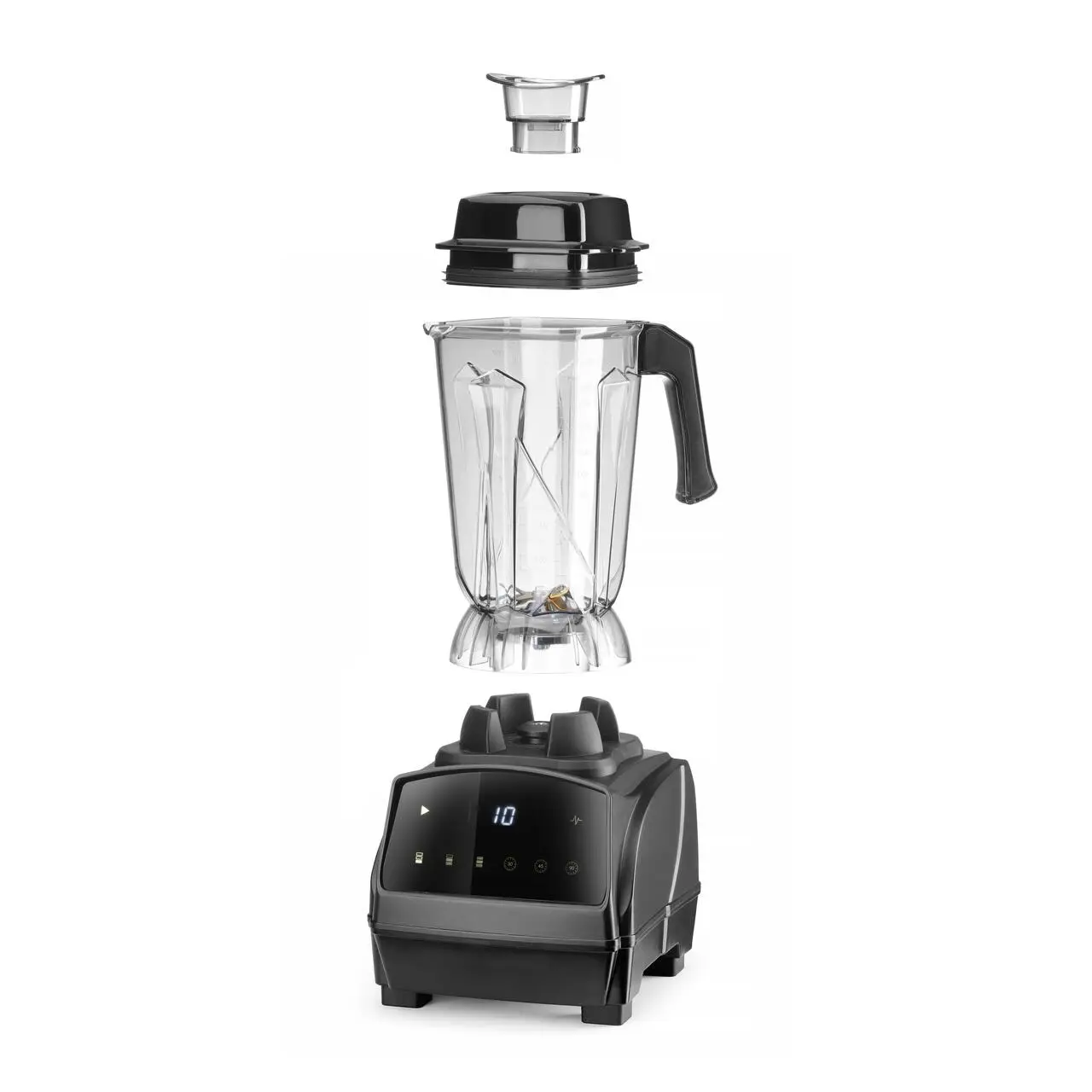 Блендер цифровой для бара без BPA, HENDI, 2,5L, Черный, 230V/1680W, 220x240x(H)535mm