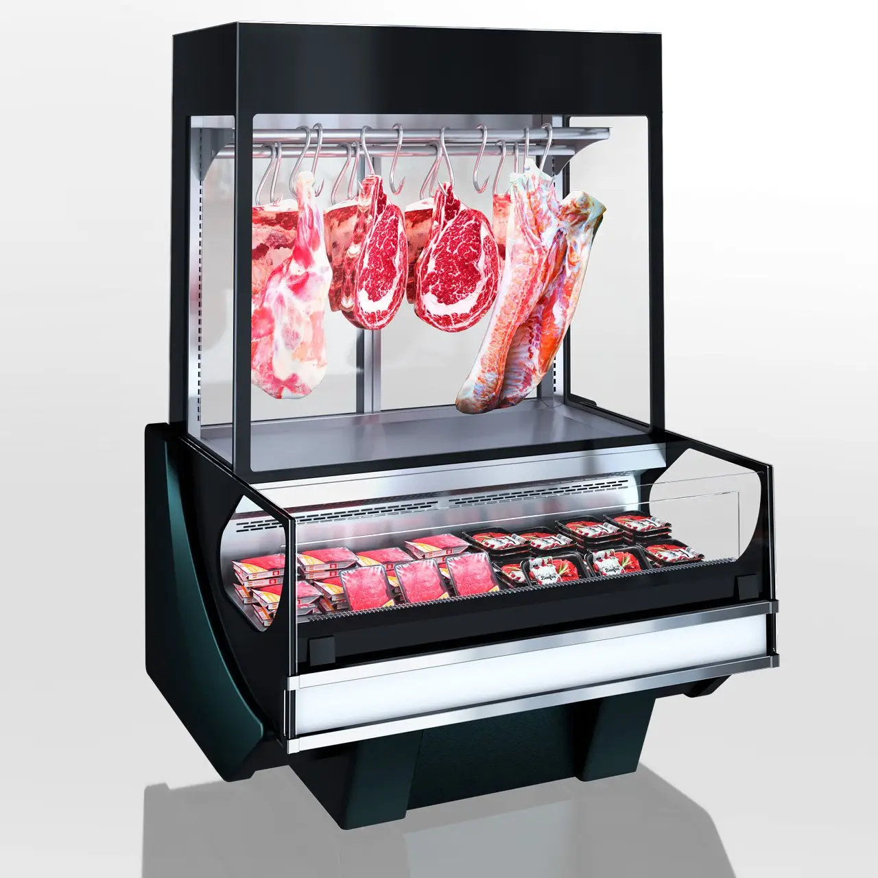 Витрина Missouri cold diamond MC 126 crystal combi 2 S/self 200-S/DBA (Upper enclosure: static, packaged unit) - 1300