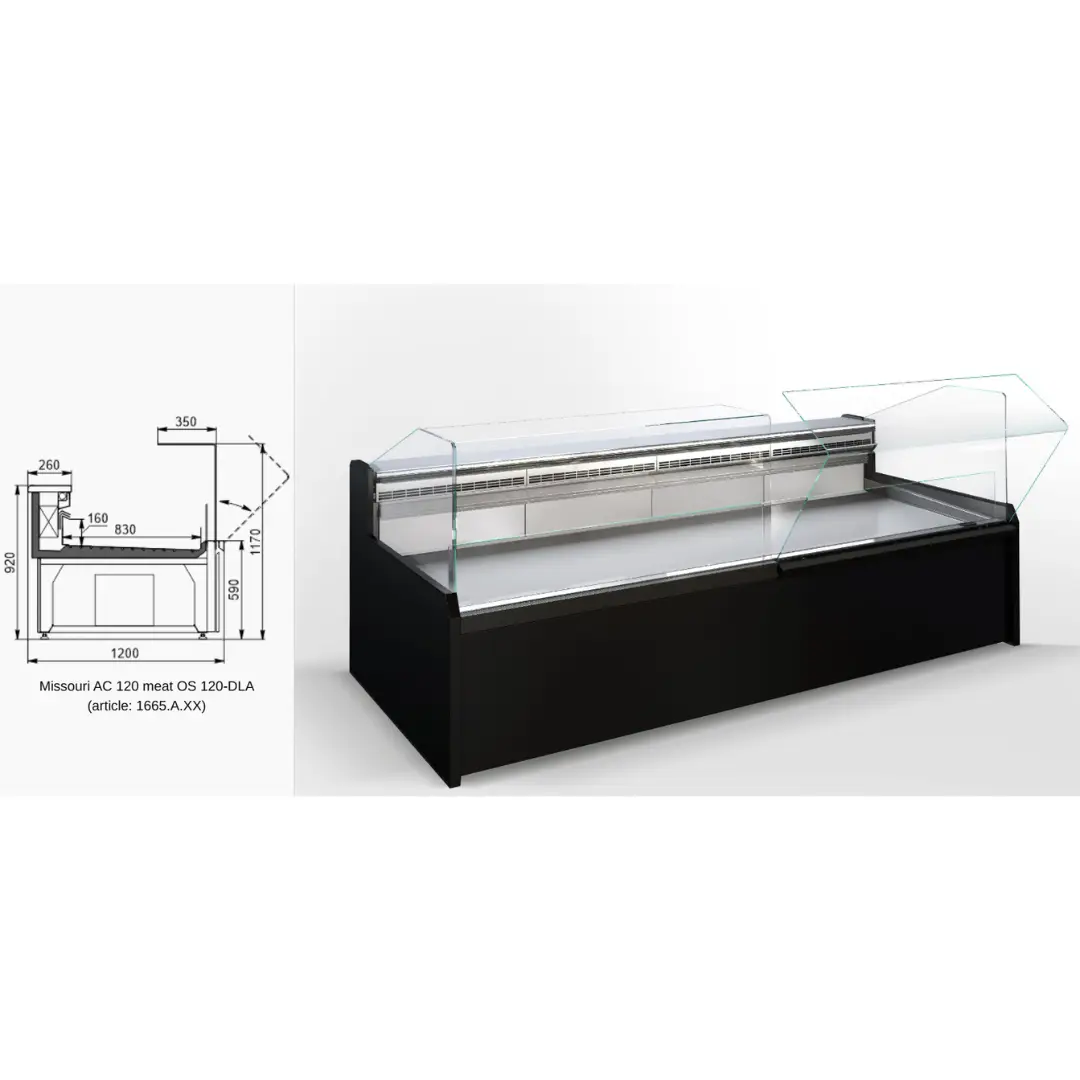 Витрина Missouri AC 120 meat OS 120-DLA - 1250