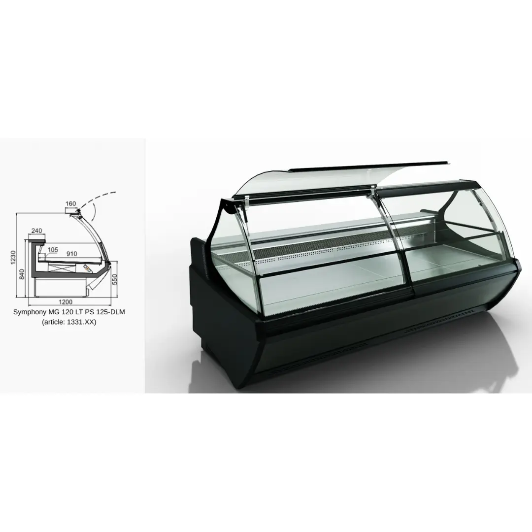 Витрина Symphony MG 120 LT PS 125-DLM - 1250