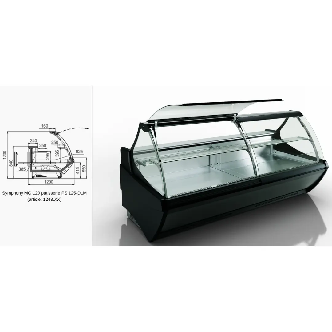 Витрина Symphony MG 120 patisserie PS 125-DLM - 937