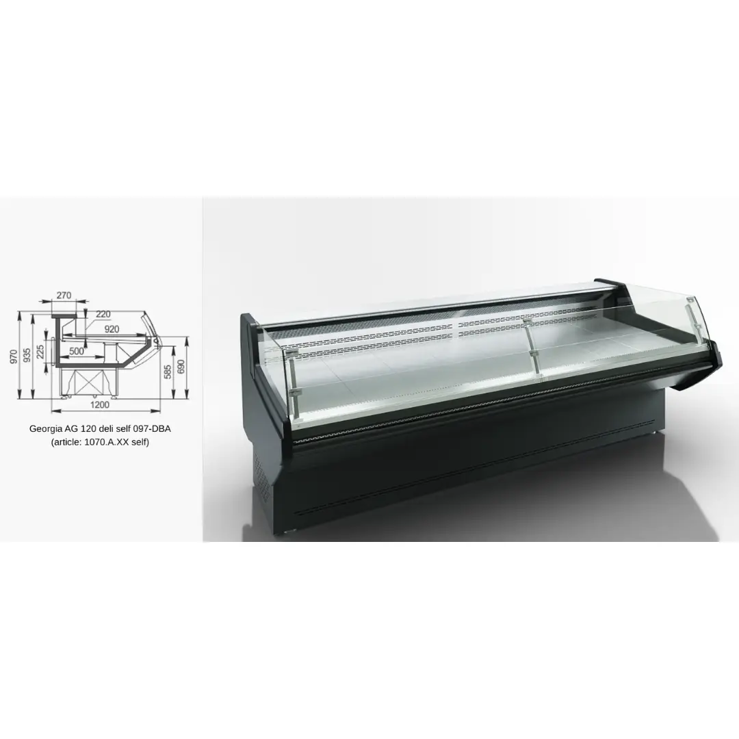 Витрина Georgia AG 120 deli PS 126-SBA - 937