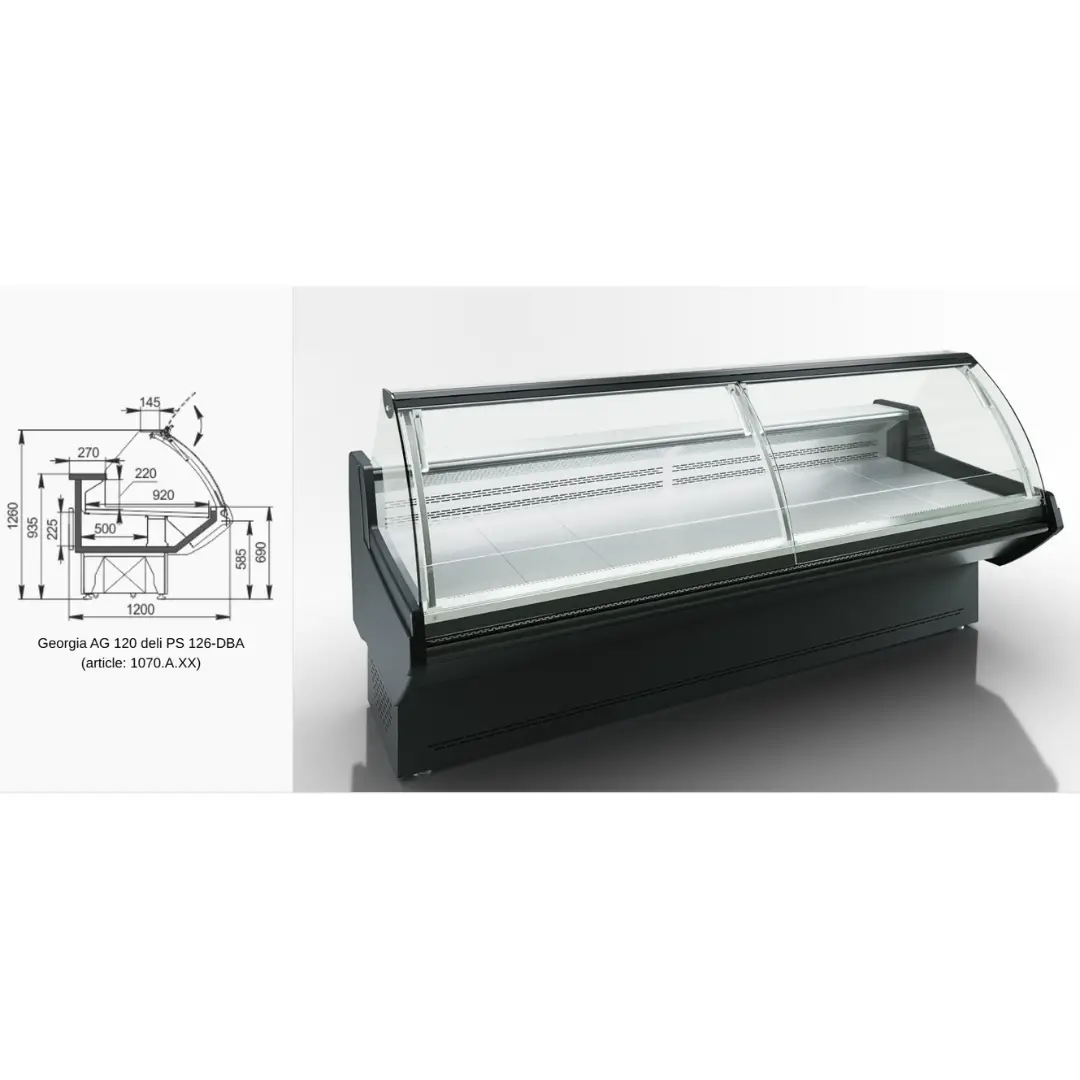 Витрина Georgia AG 120 deli PS 126-SBA - 937