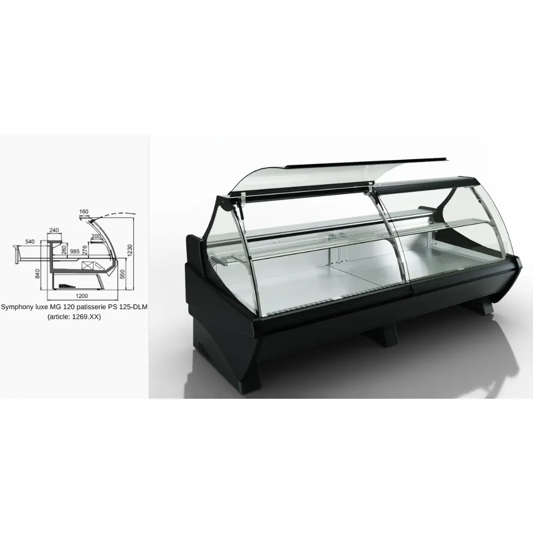 Кондитерская витрина Symphony luxe MG 120 patisserie PS 125-DLM - 937
