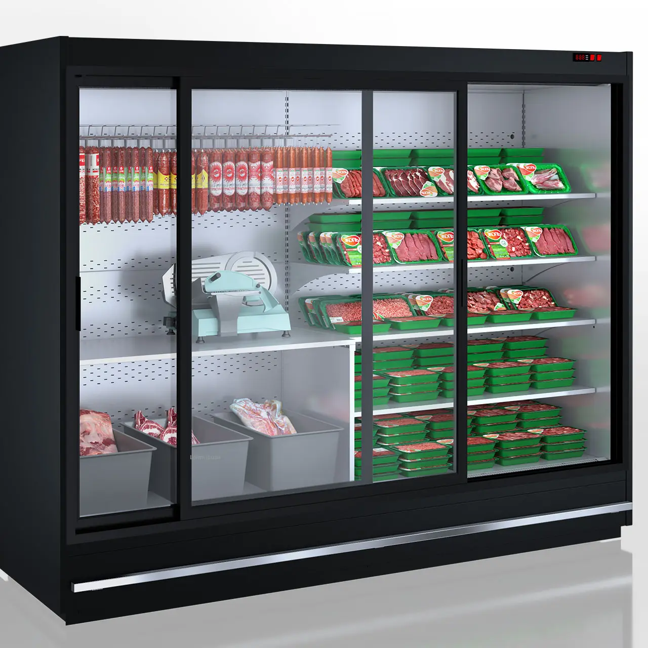 Специализированная витрина для продажи мяса Indiana MV 080 meat D 205-DLM - 1875