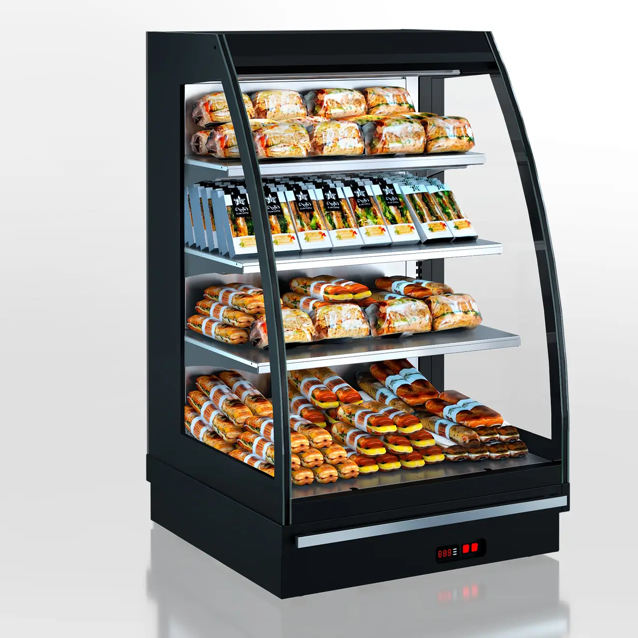 Полувертикальная витрина Louisiana eco NSV 095 heat O 160 (Rounded sidewall) - 905