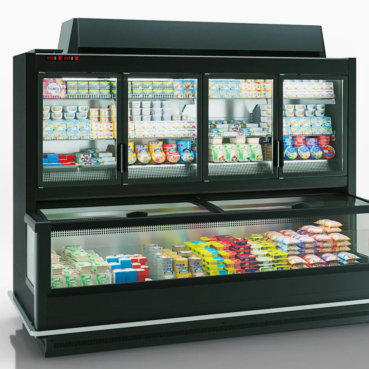 Витрина для замороженных продуктов Alaska combi 2 AHV 110 LT D/C 220 DLA - 1250