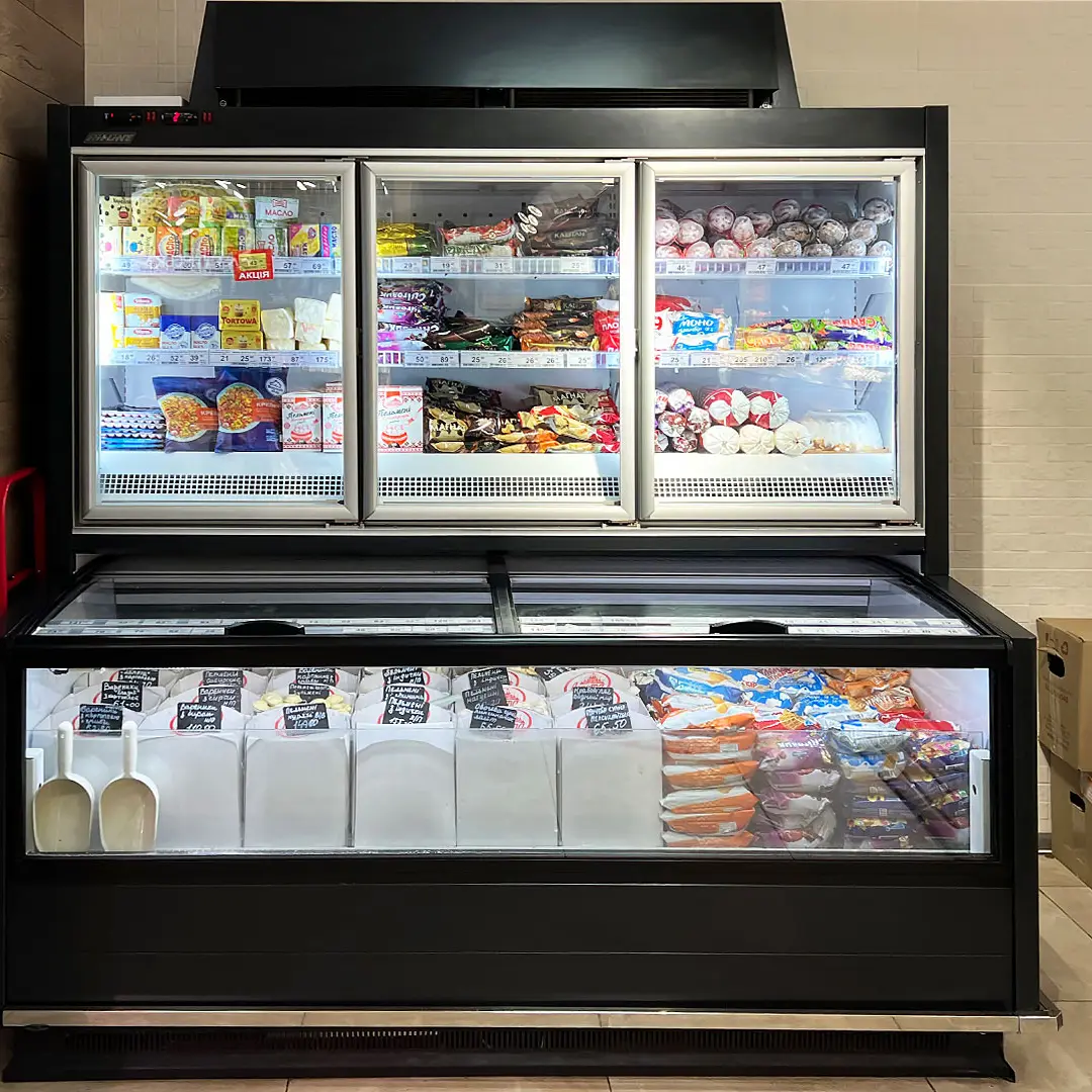Витрина для замороженных продуктов Alaska combi 2 AHV 110 LT D/C 220 DLA - 1250