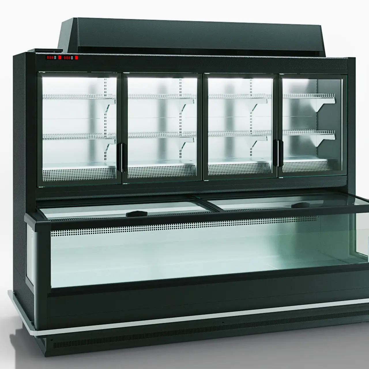Витрина для замороженных продуктов Alaska combi 2 AHV 110 LT D/C 220 DLA - 1250