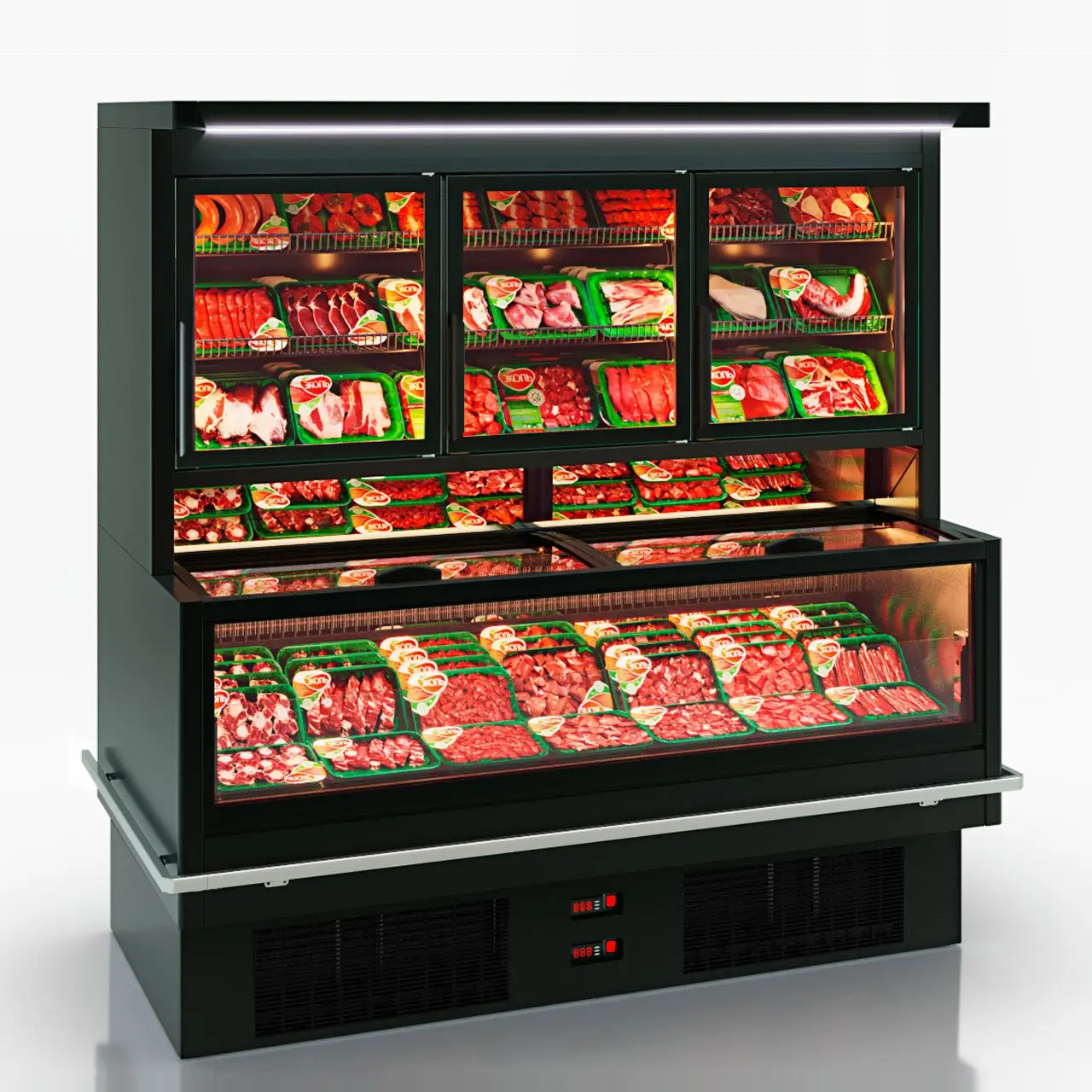 Витрина для замороженных продуктов Alaska combi 2 AHV 090 LT D/C 200-D/SLA - 1250