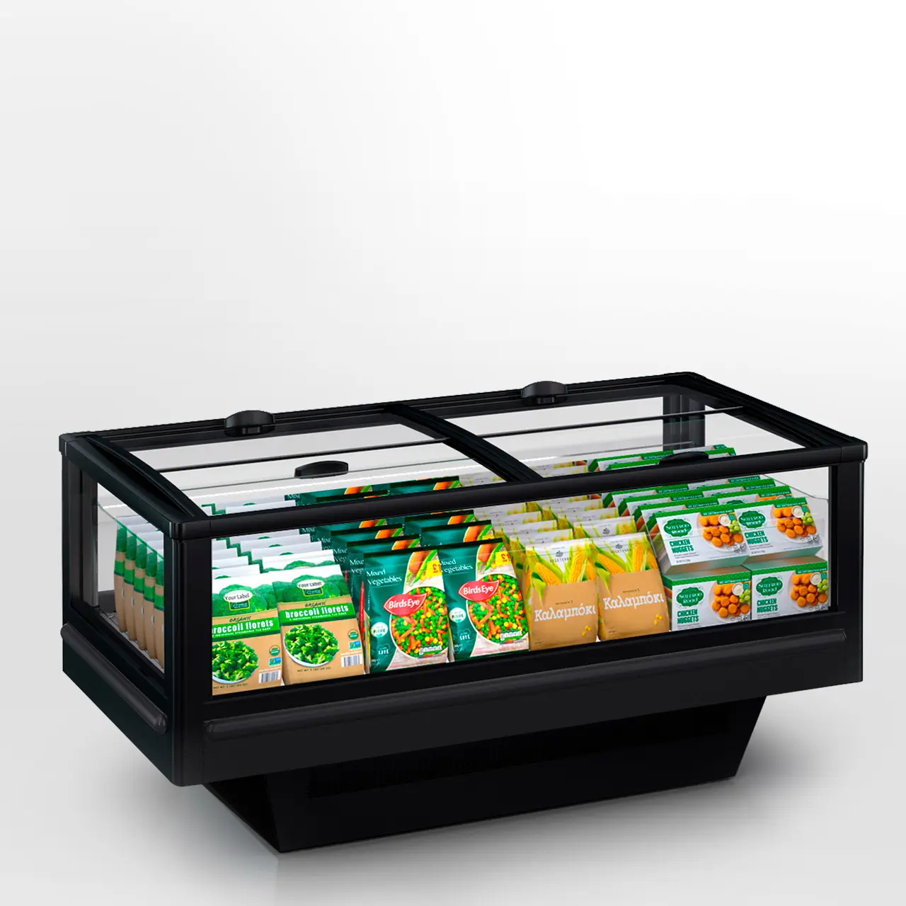 Витрина для замороженных продуктов Alaska G AH 100 LT/MT С 094-DLA - 2500