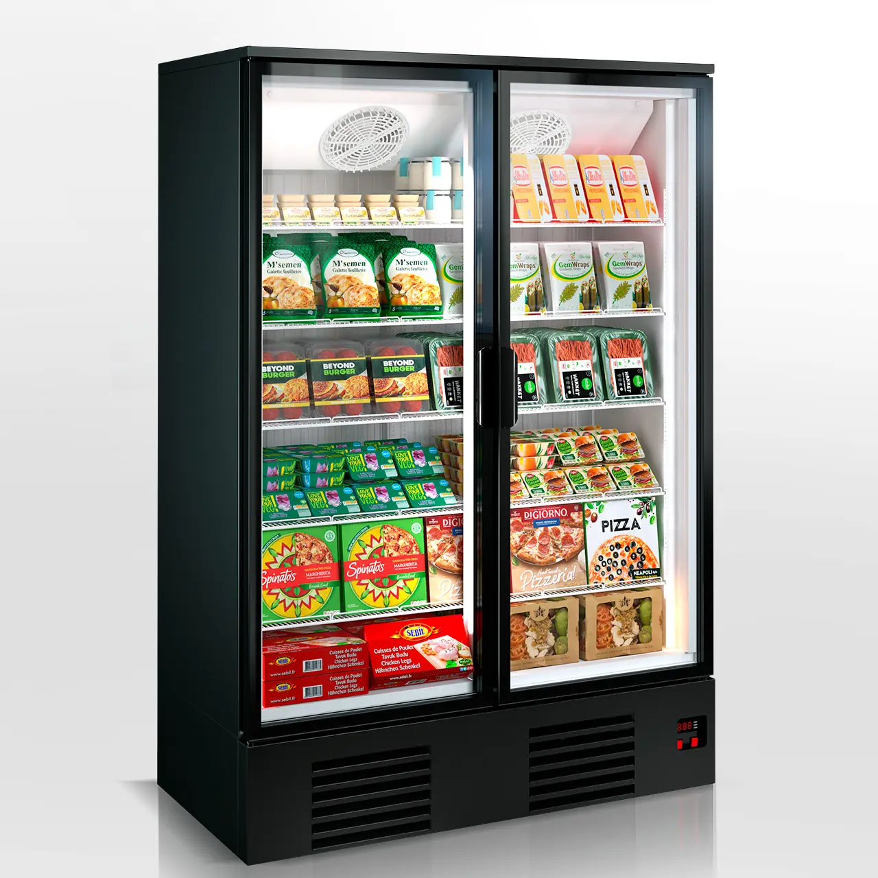 Витрина для замороженных продуктов Kansas tandem 2 S1 076/200 LT D A