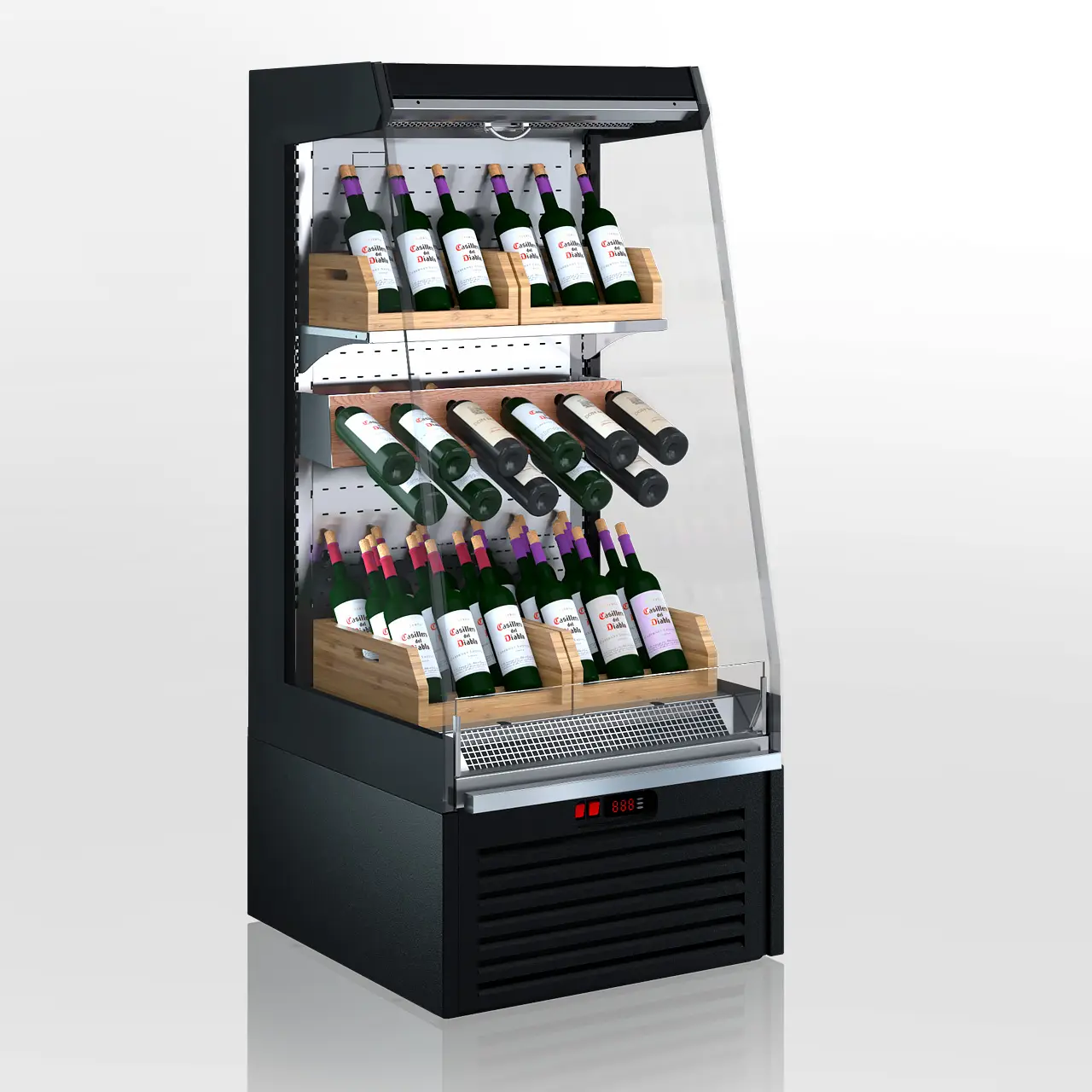 Полувертикальная витрина Indiana eco ASV 070 wine O 144-DLA - 640