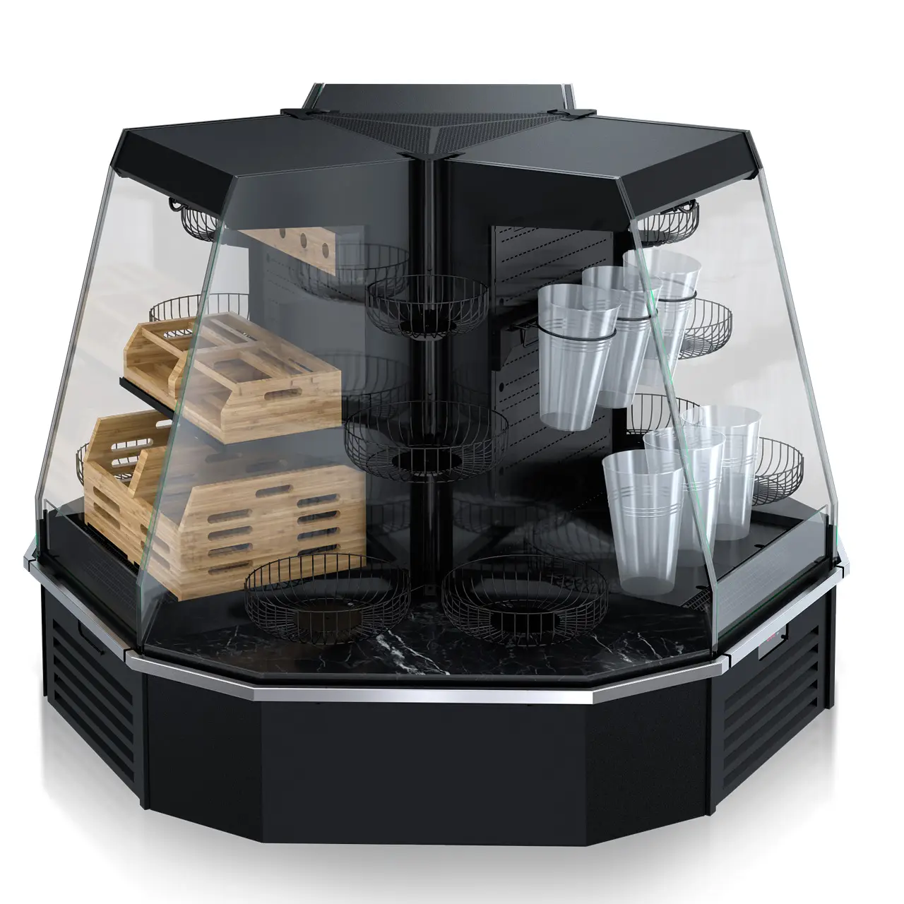 Полувертикальная витрина Indiana eco NSV 070 O 144 — угловые элементы