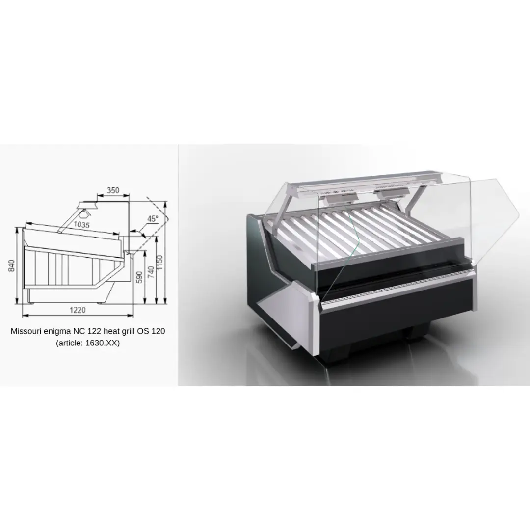 Витрина Missouri enigma NC 122 heat grill OS 120 - 937