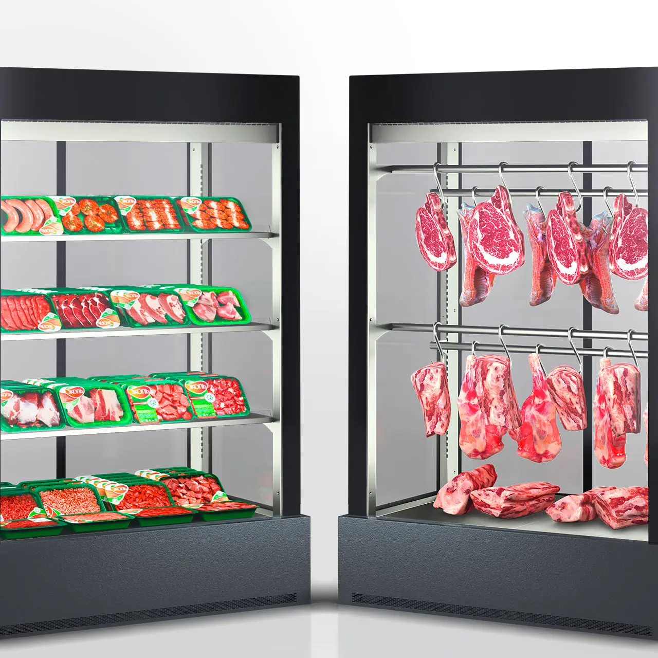 Специализированная витрина для продажи мяса Kansas А4SG 078 meat 2HD
