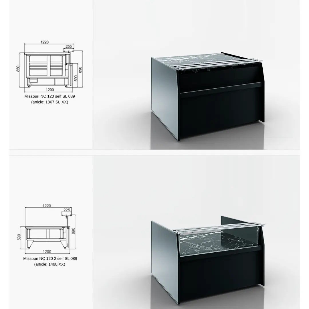 Линия раздачи готовых блюд Missouri MC 120 deli self SL 086-DBM - 700