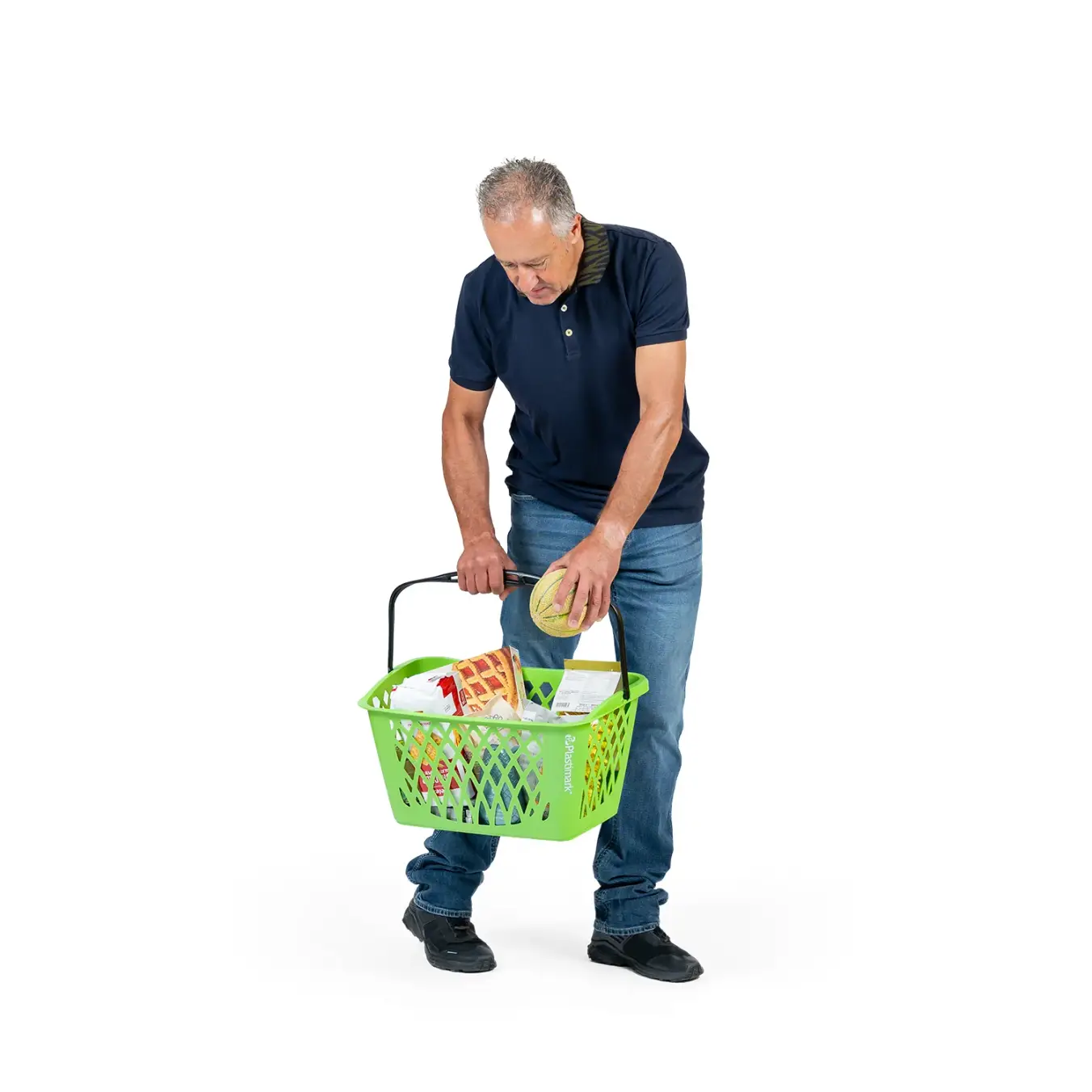 Покупательская корзина Plastimark Tyko 33 л — Синяя (RAL 5015)