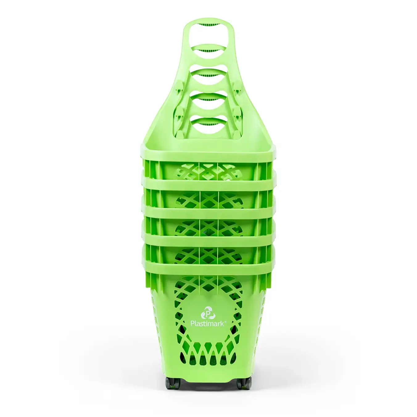 Покупательская корзина Plastimark Maxityko 66 л — насыщенный красный (RAL 3020)