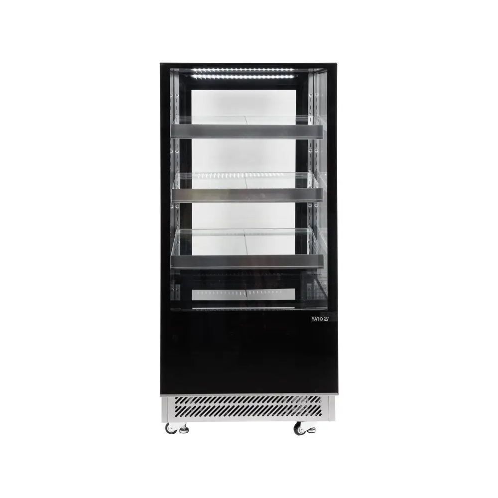Холодильная витрина 350л, 650x805x1445 см, черная