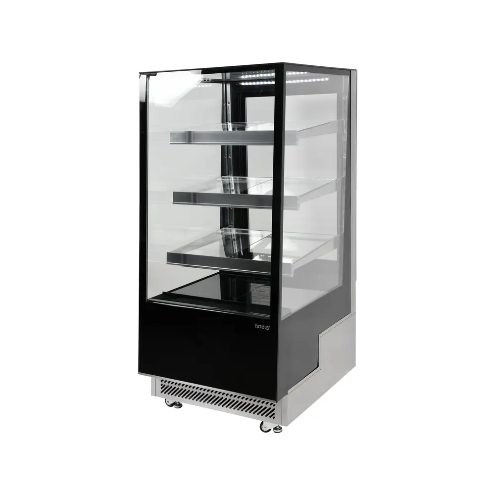 Холодильная витрина 350л, 650x805x1445 см, черная