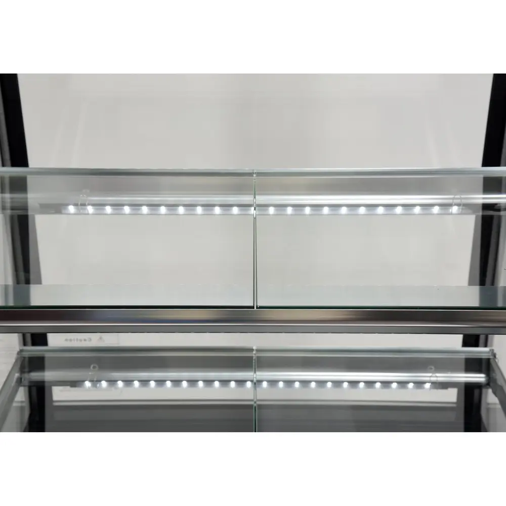 Холодильная витрина 350л, 650x805x1445 см, черная