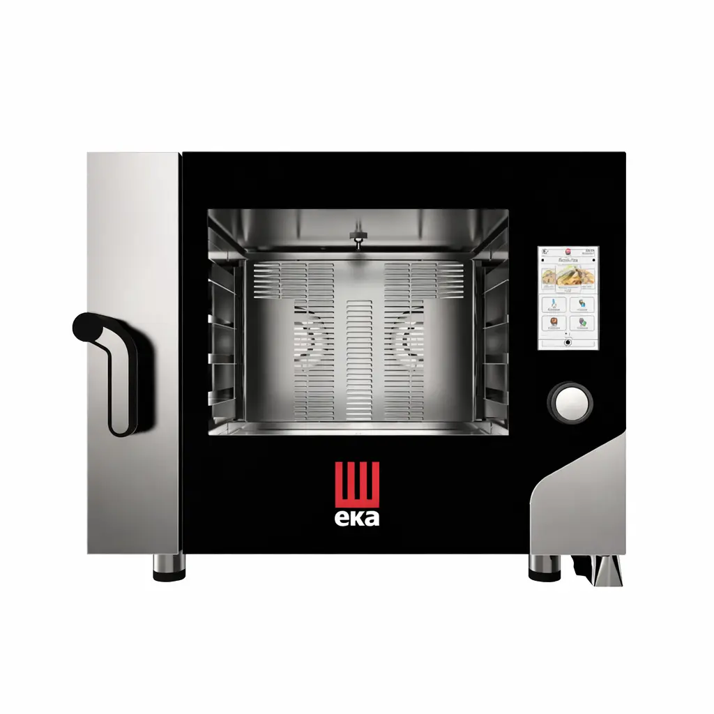 Печь пароконвекционная электрическая профессиональнаяMILLENNIAL TOUCH SCREEN Bakery MKF 4642 TS, 4 уровня 600×400 мм, сенсорная панель TFT 7”, конвекция + пар (инжекторный)