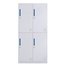 Dulap metalic pentru haine cu 4 uși, alb-gri 900x500x2000  mm